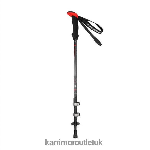 Karrimor Boots UK - Accessories Karrimor Carbon Walking Poles Black/Red Men R04TL0202