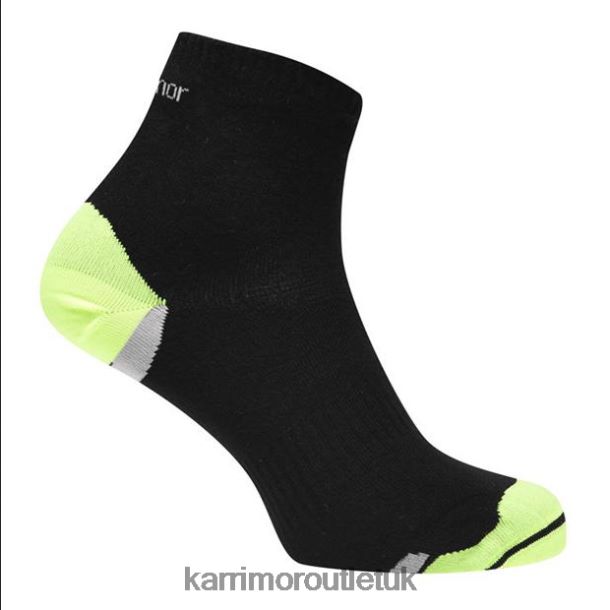 Karrimor Boots UK - Accessories Karrimor Duo 1 pack Running Socks Black Men R04TL052