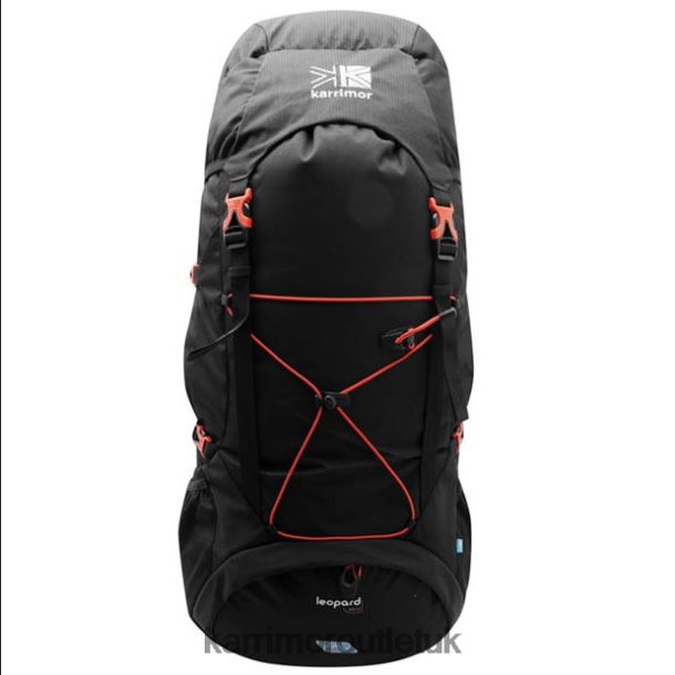 Karrimor Boots UK - Accessories Karrimor Leopard 65 Rucksack Black/Red Unisex R04TL0226