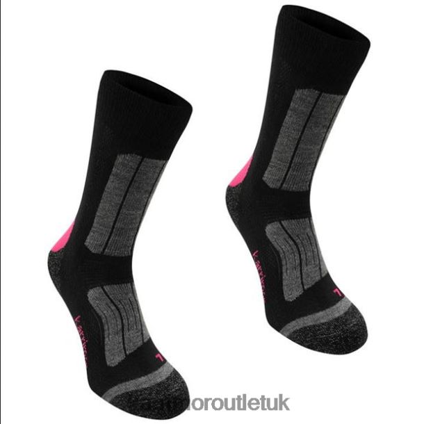 Karrimor Boots UK - Accessories Karrimor Trekking Socks Black/Fucshia Women R04TL0118