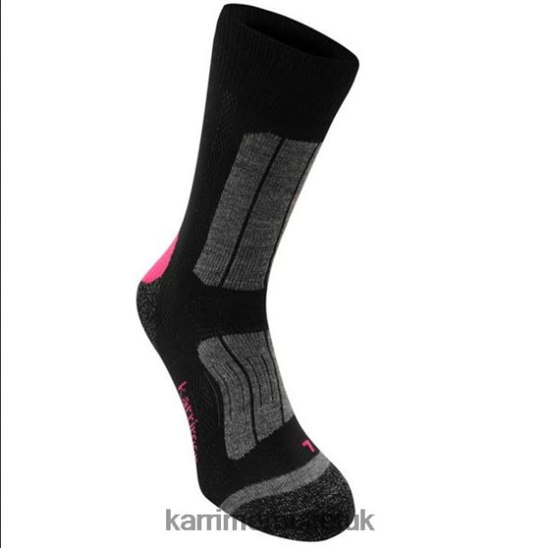 Karrimor Boots UK - Accessories Karrimor Trekking Socks Black/Fucshia Women R04TL0118