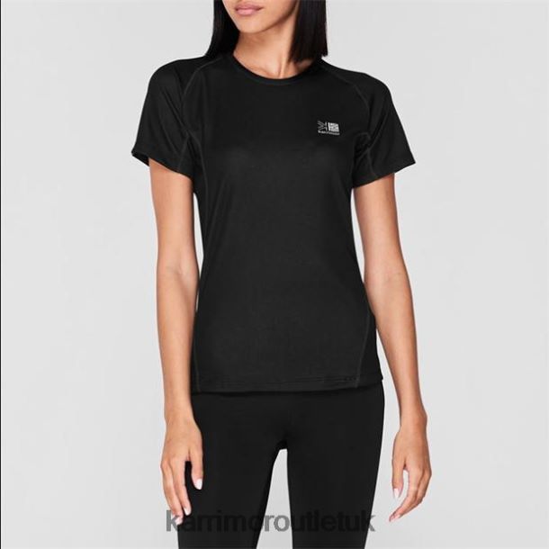 Karrimor Boots UK - Clothing Karrimor Aspen Tech T Shirt Black Women R04TL0184