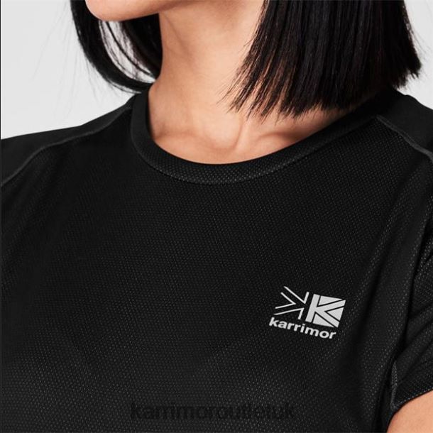 Karrimor Boots UK - Clothing Karrimor Aspen Tech T Shirt Black Women R04TL0184