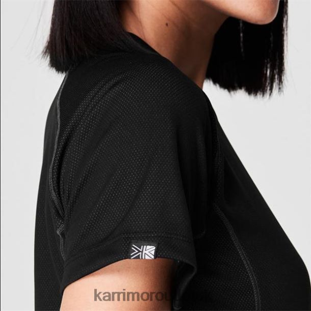 Karrimor Boots UK - Clothing Karrimor Aspen Tech T Shirt Black Women R04TL0184