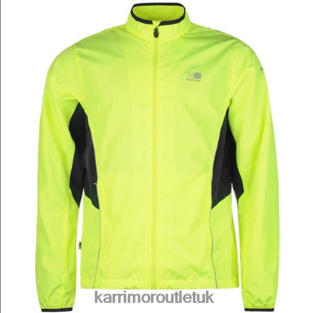 Karrimor Boots UK - Clothing Karrimor Running Jacket Fluo Yellow Men R04TL09