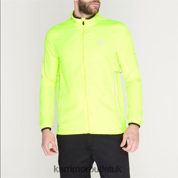 Karrimor Boots UK - Clothing Karrimor Running Jacket Fluo Yellow Men R04TL09