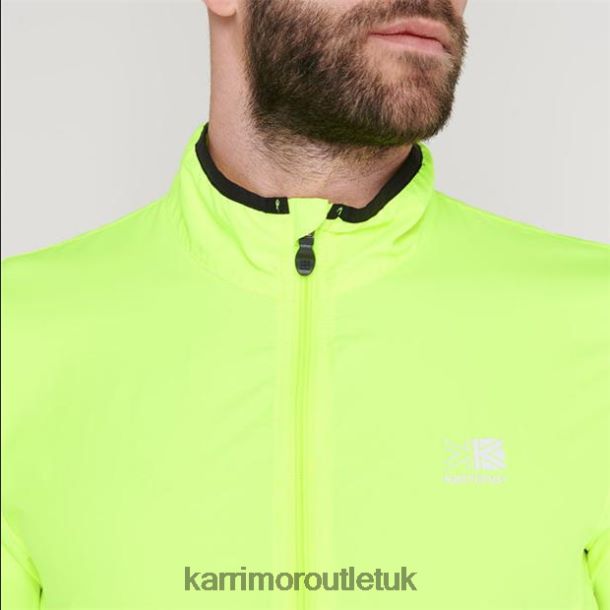 Karrimor Boots UK - Clothing Karrimor Running Jacket Fluo Yellow Men R04TL09