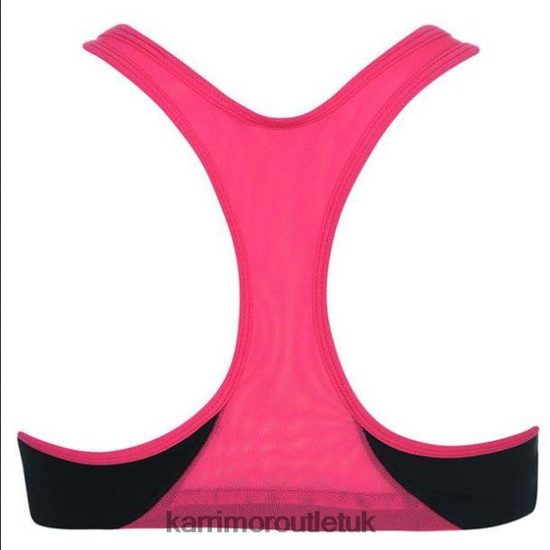 Karrimor Boots UK - Clothing Karrimor Tempo Sports Bra Black/Pink Women R04TL033