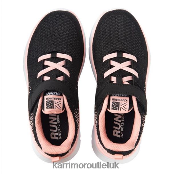 Karrimor Boots UK - Footwear Karrimor Duma 6 Running Shoes Black/Pink Girls R04TL0286