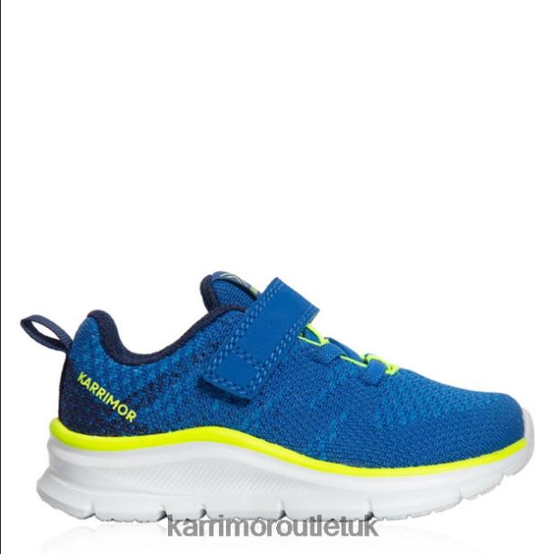 Karrimor Boots UK - Footwear Karrimor Duma 6 Running Shoes Blue/Lime Boys R04TL0289