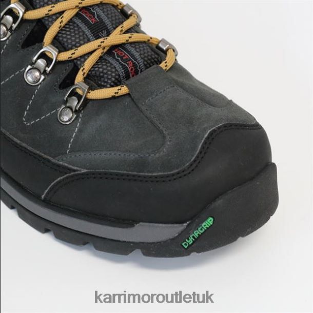 Karrimor Boots UK - Footwear Karrimor Hot Rock Walking Boots Charcoal/Yellow Men R04TL076