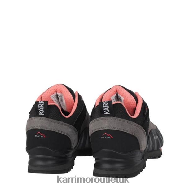 Karrimor Boots UK - Footwear Karrimor Hot Route Walking Shoes Charcoal/Coral Women R04TL0103