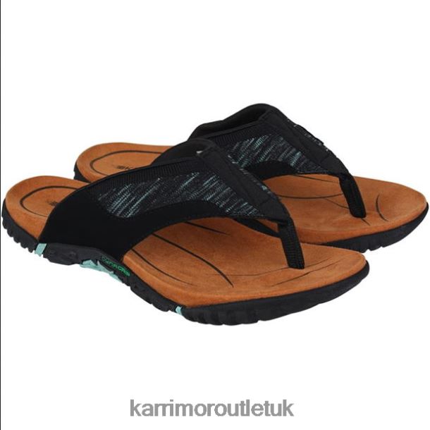 Karrimor Boots UK - Footwear Karrimor Lounge FF Ld33 Black/Aqua Unisex R04TL0109