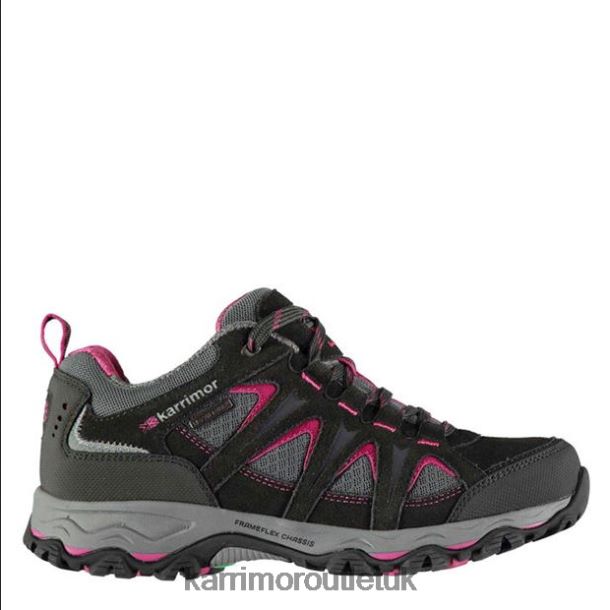 Karrimor Boots UK - Footwear Karrimor Mount Low Walking Shoes Black/Pink Women R04TL094