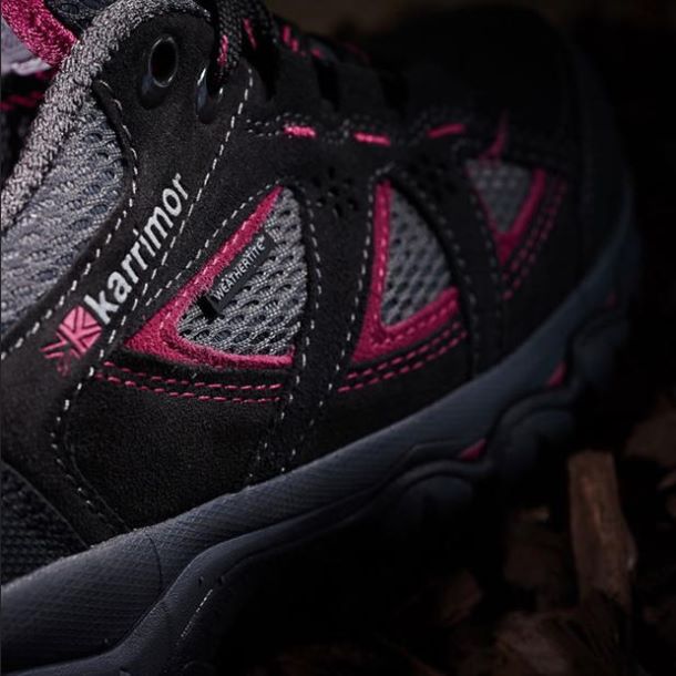 Karrimor Boots UK - Footwear Karrimor Mount Low Walking Shoes Black/Pink Women R04TL094