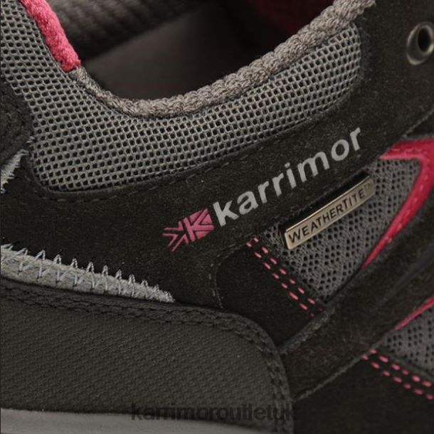 Karrimor Boots UK - Footwear Karrimor Mount Low Walking Shoes Black/Pink Women R04TL094