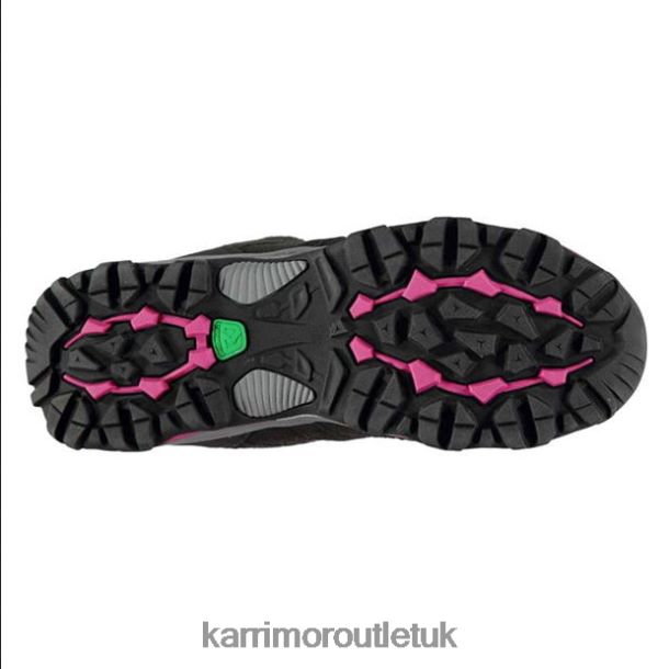 Karrimor Boots UK - Footwear Karrimor Mount Mid Walking Boots Black/Pink Women R04TL088