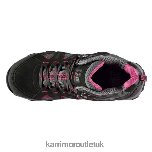 Karrimor Boots UK - Footwear Karrimor Mount Mid Walking Boots Black/Pink Women R04TL088