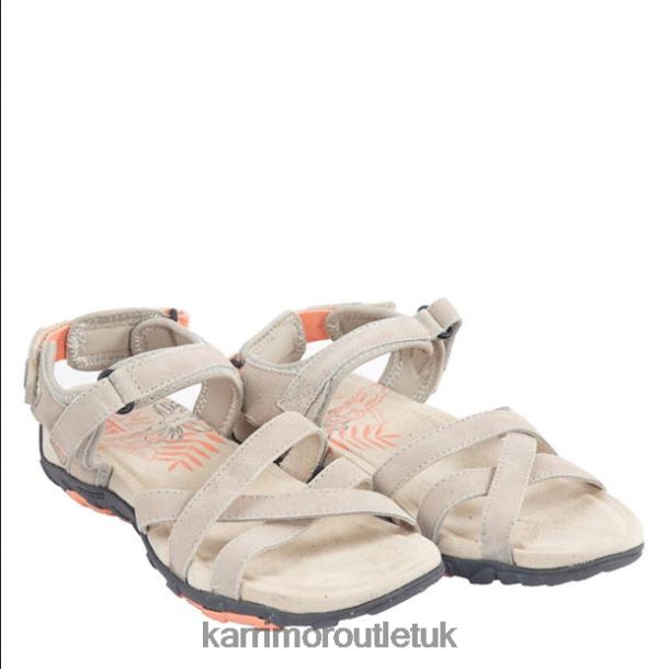 Karrimor Boots UK - Footwear Karrimor Salina Leather Walking Sandals Beige Women R04TL0106