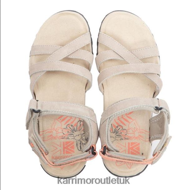 Karrimor Boots UK - Footwear Karrimor Salina Leather Walking Sandals Beige Women R04TL0106