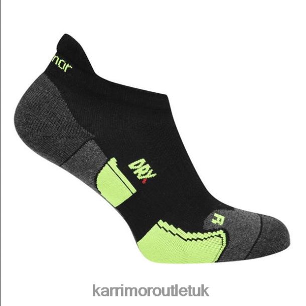 Karrimor Sandals UK - Accessories Karrimor 2 Pack Running Socks Black/Fluo Men R04TL029