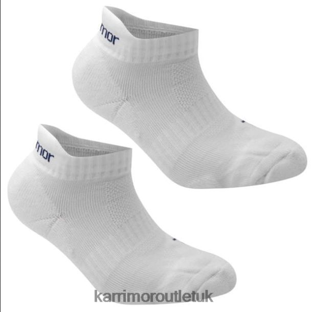 Karrimor Sandals UK - Clothing Karrimor 2 Pack Running Socks White Junior R04TL048