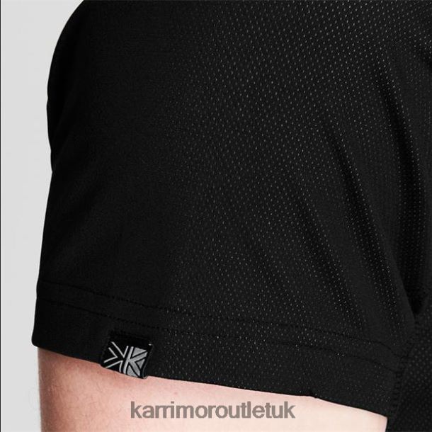 Karrimor Sandals UK - Clothing Karrimor Aspen Technical T Shirt Black/Charcoal Men R04TL0183