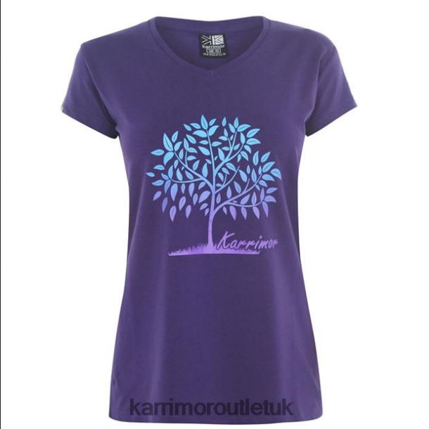 Karrimor Sandals UK - Clothing Karrimor Graphic T-Shirt Indigo Women R04TL0186