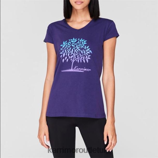 Karrimor Sandals UK - Clothing Karrimor Graphic T-Shirt Indigo Women R04TL0186