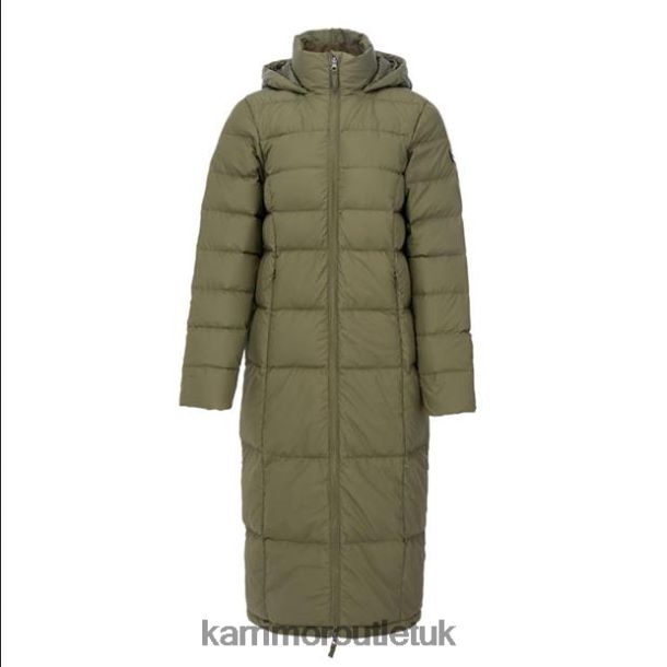 Karrimor Sandals UK - Clothing Karrimor Long Down Jacket Khaki Women R04TL0249