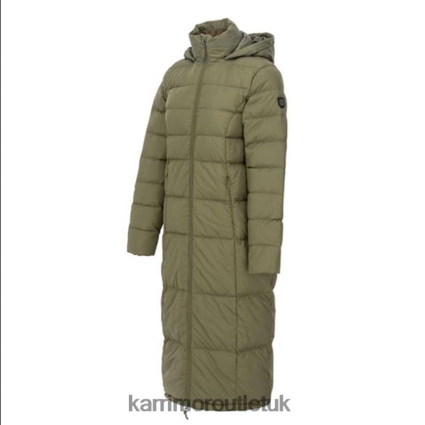 Karrimor Sandals UK - Clothing Karrimor Long Down Jacket Khaki Women R04TL0249