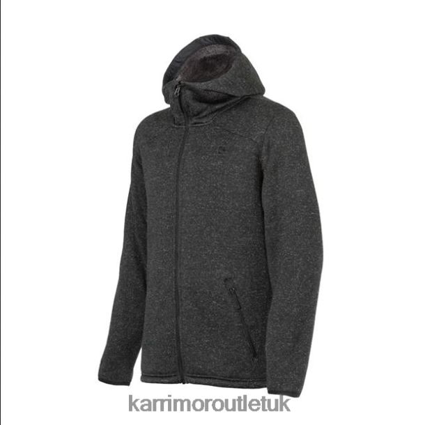 Karrimor Sandals UK - Clothing Karrimor Long Sleeve Hoodie Black Marl Men R04TL0147