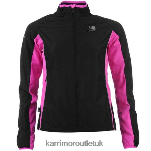 Karrimor Sandals UK - Clothing Karrimor Running Jacket Black/Pink Women R04TL08