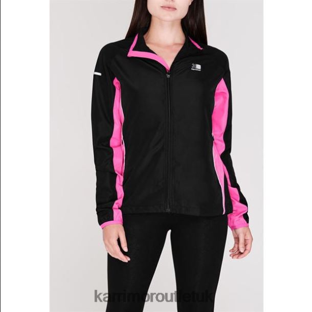 Karrimor Sandals UK - Clothing Karrimor Running Jacket Black/Pink Women R04TL08