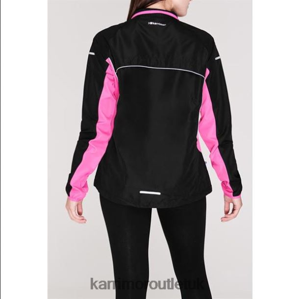 Karrimor Sandals UK - Clothing Karrimor Running Jacket Black/Pink Women R04TL08