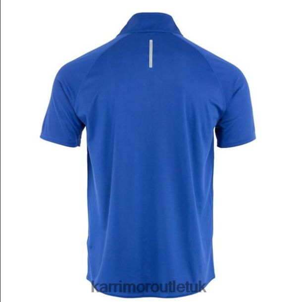 Karrimor Sandals UK - Clothing Karrimor Zipped Short Sleeved T Shirt Classic Blue Men R04TL020