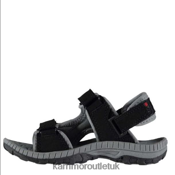 Karrimor Sandals UK - Footwear Karrimor Antibes Sandals Black/Charcoal Kids R04TL0114