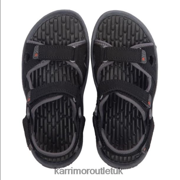 Karrimor Sandals UK - Footwear Karrimor Antibes Sandals Black/Charcoal Kids R04TL0114