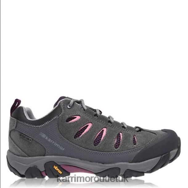 Karrimor Sandals UK - Footwear Karrimor Aspen Low Walking Trainers Charcoal Women R04TL096