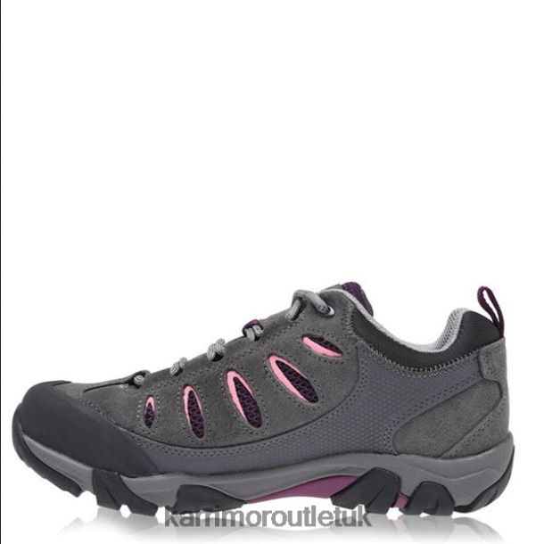 Karrimor Sandals UK - Footwear Karrimor Aspen Low Walking Trainers Charcoal Women R04TL096