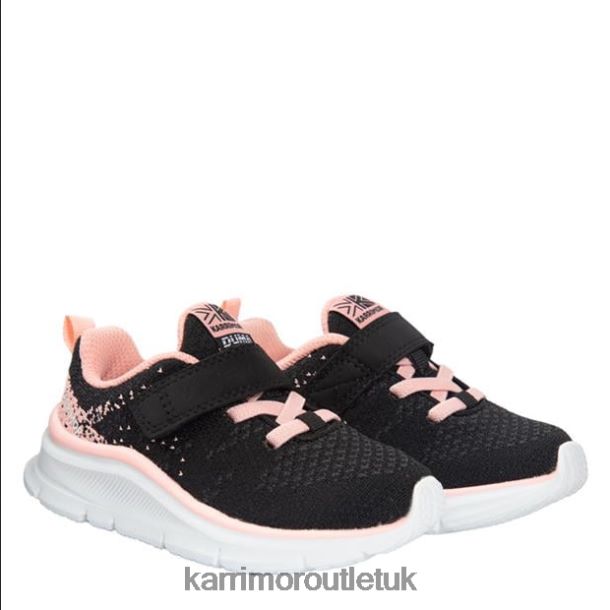 Karrimor Sandals UK - Footwear Karrimor Duma 6 Running Shoes Black/Pink Girls R04TL0288