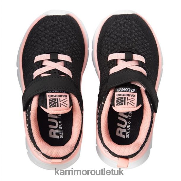 Karrimor Sandals UK - Footwear Karrimor Duma 6 Running Shoes Black/Pink Girls R04TL0288