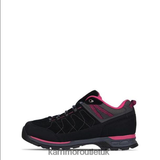 Karrimor Sandals UK - Footwear Karrimor Hot Rock Low Walking Shoes Black/Pink Women R04TL0102