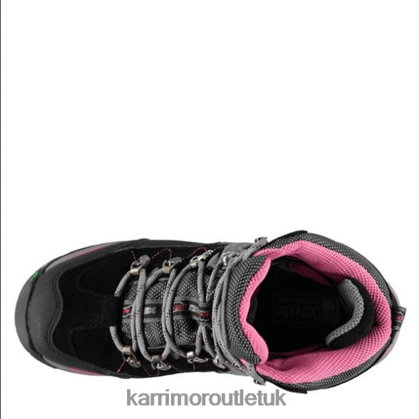 Karrimor Sandals UK - Footwear Karrimor Hot Rock Walking Boots Black/Pink Women R04TL090