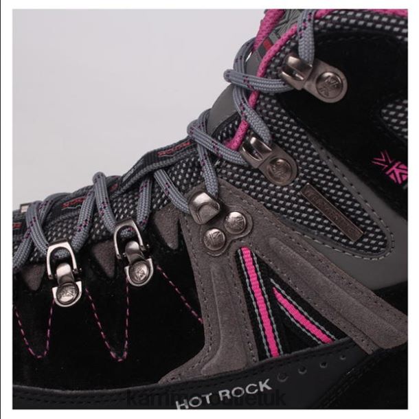 Karrimor Sandals UK - Footwear Karrimor Hot Rock Walking Boots Black/Pink Women R04TL090