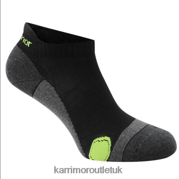 Karrimor UK - Accessories Karrimor 2 Pack Running Socks Black/Fluo Men R04TL025