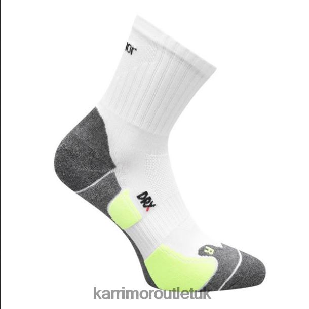 Karrimor UK - Accessories Karrimor Dri Skin 2 Pack Running Socks White/Fluo Men R04TL031