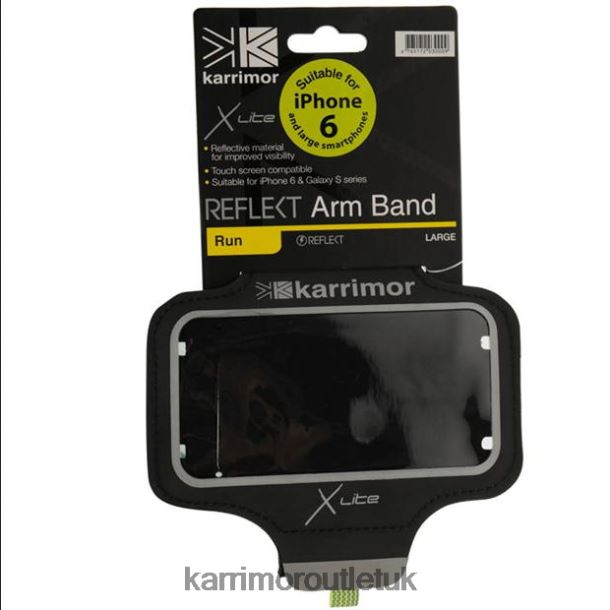 Karrimor UK - Accessories Karrimor X Lite Reflect Arm Band Black Unisex R04TL013