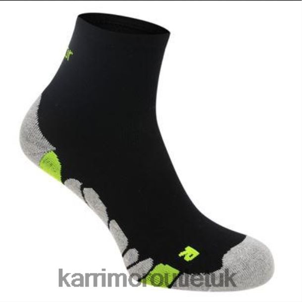 Karrimor UK - Clothing Karrimor Dri 2 pack socks Black/Fluo Junior R04TL043