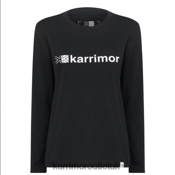 Karrimor UK - Clothing Karrimor Long Sleeve T Shirt Black Women R04TL0134